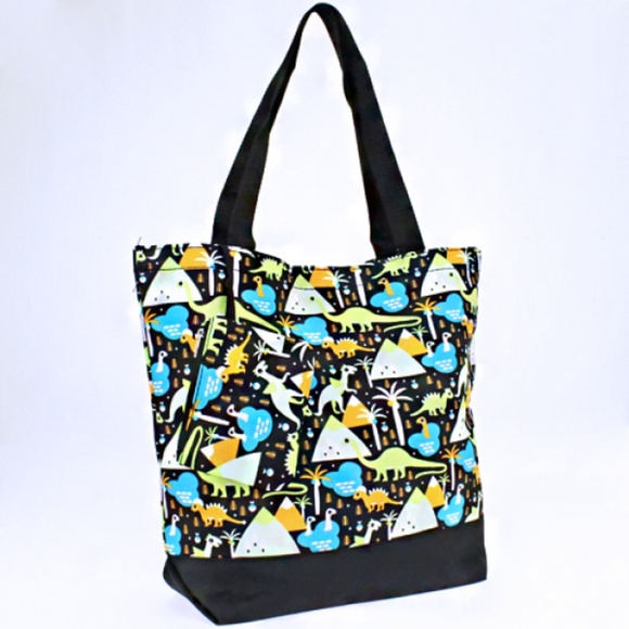 scarlettsbags Handbags - Dinosaur Print Tote Bag Purse & Coin Pouch